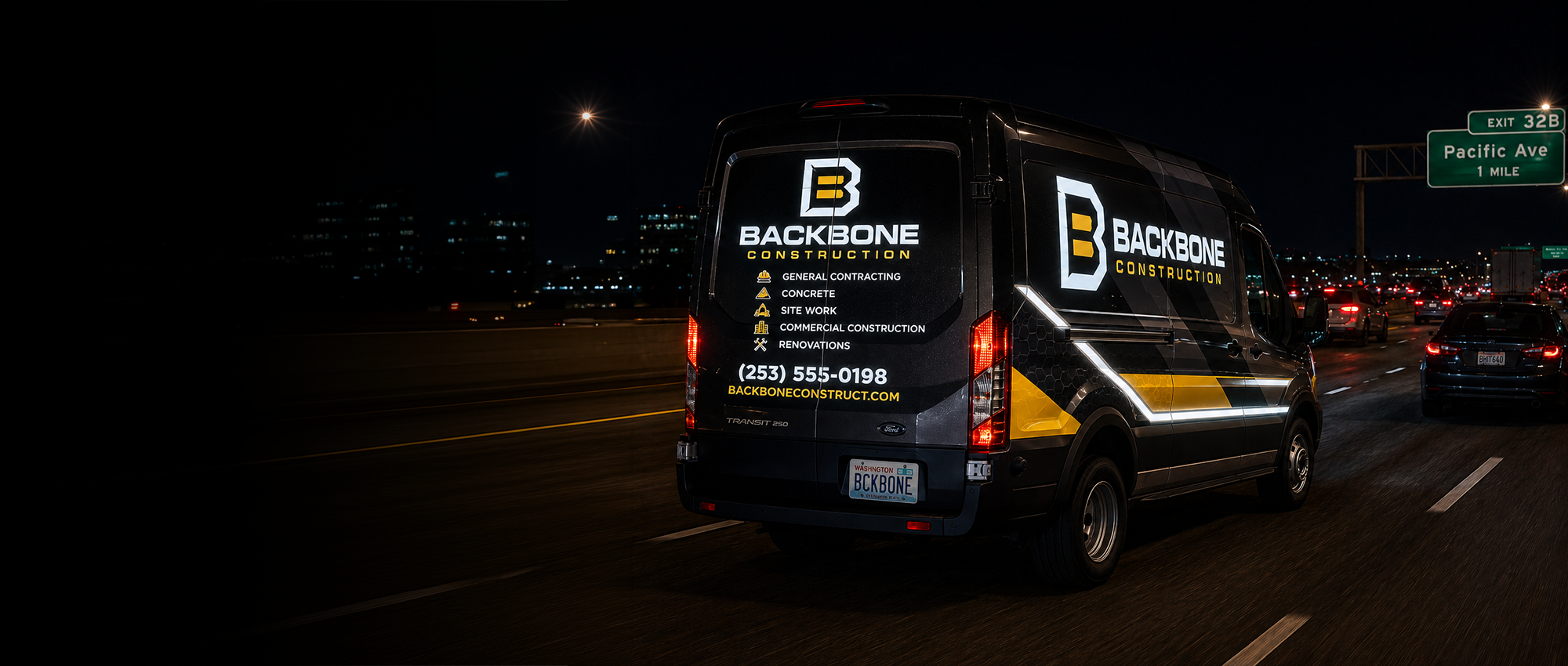 Vehicle illuminated with VIZILight graphics