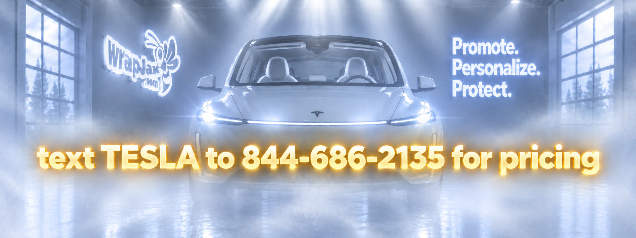Ethereal image of 2027 Tesla Model Y in white room