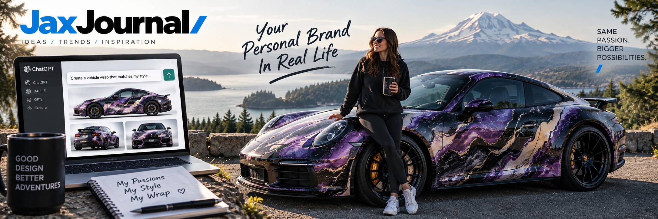 JaxJournal - Your personal brand in real life - Porsche fully wrapped outside