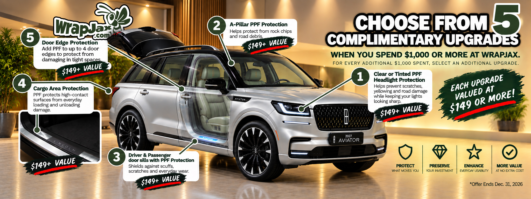 Lincoln Aviator with 5 Gift with Purchase Options